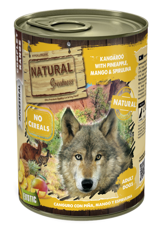 Natural Greatness Canguro con Piña, Mango y Espirulina