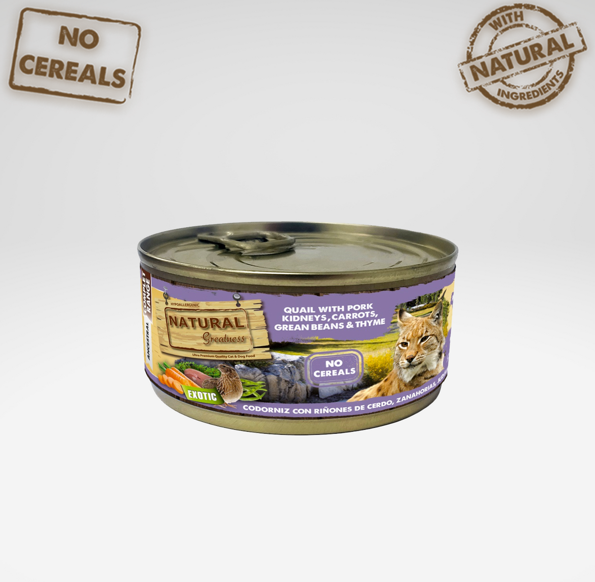 Natural Greatness Codorniz con Riñones de Cerdo