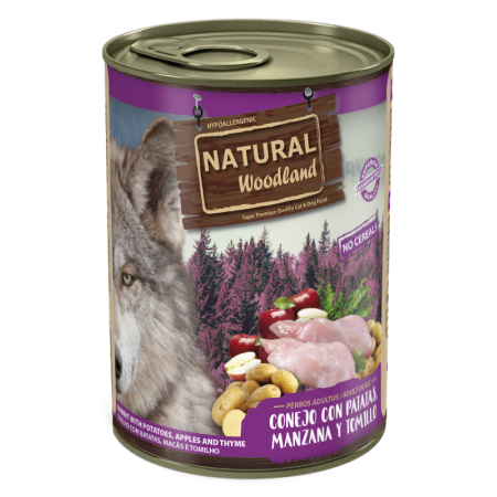 Natural Woodland Conejo con Patatas, Manzana y Tomillo